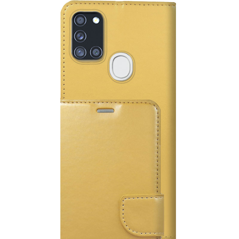 ΘΗΚΕΣ Samsung A21s Galaxy Book Wallet- Χρυσό