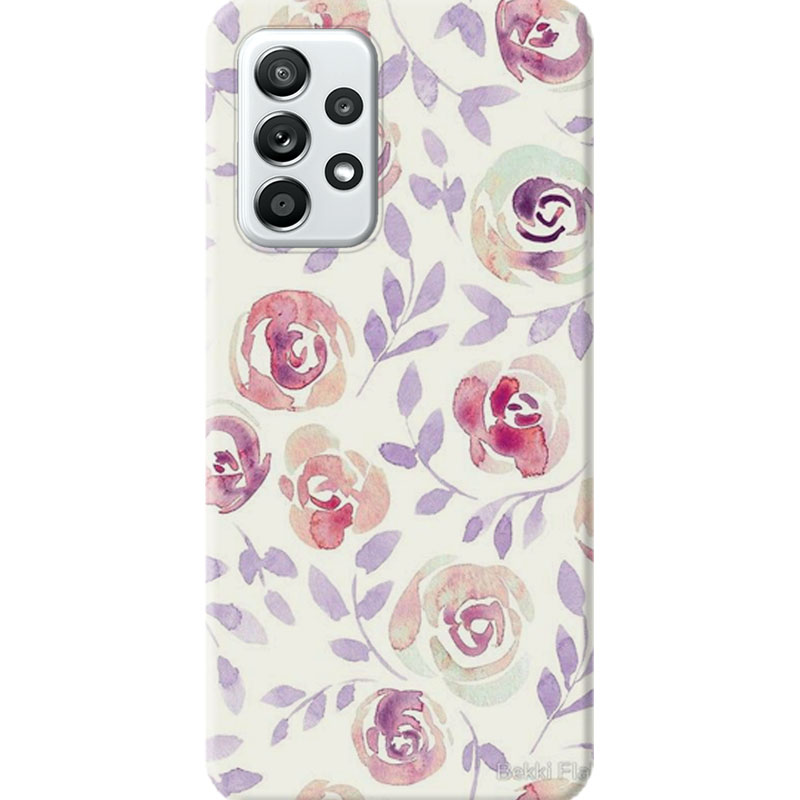 ΘΗΚΕΣ Samsung A52 | Galaxy Back Cover Flowers Violetto