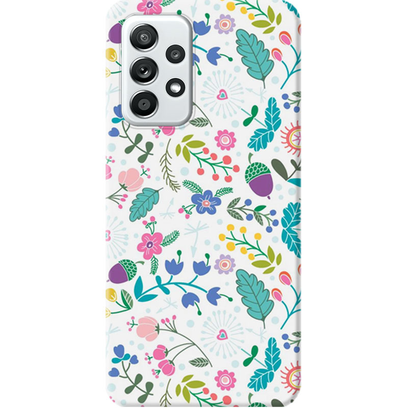 ΘΗΚΕΣ Samsung A52 | Galaxy Back Cover Flowers Violetto