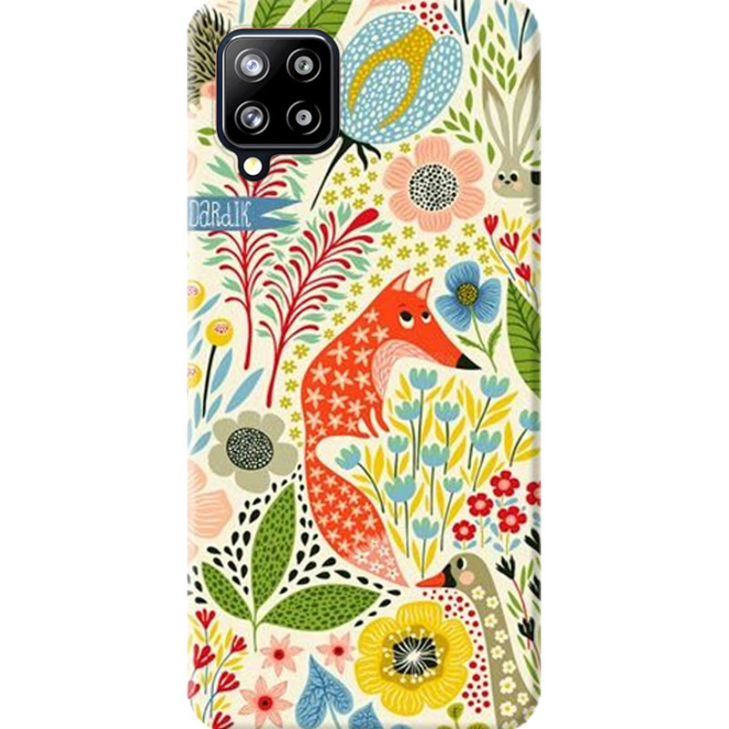 ΘΗΚΕΣ Samsung A22 4G Galaxy Back Cover Flowers Violetto