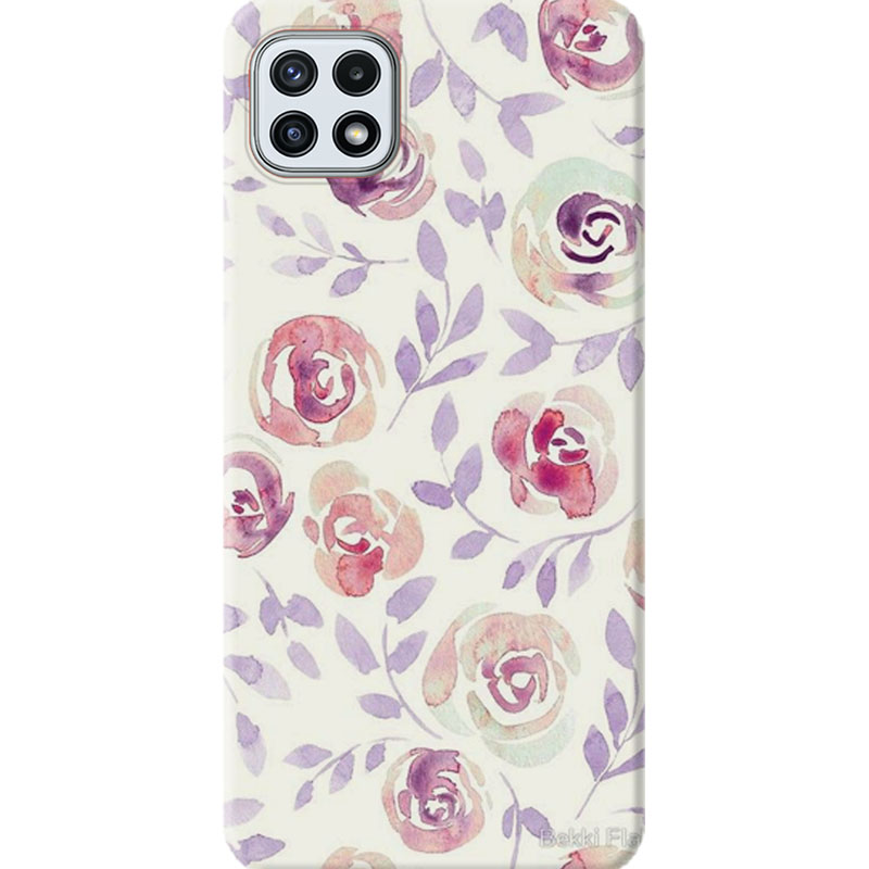 ΘΗΚΕΣ Samsung A22 5G Galaxy Back Cover Flowers Verdiano