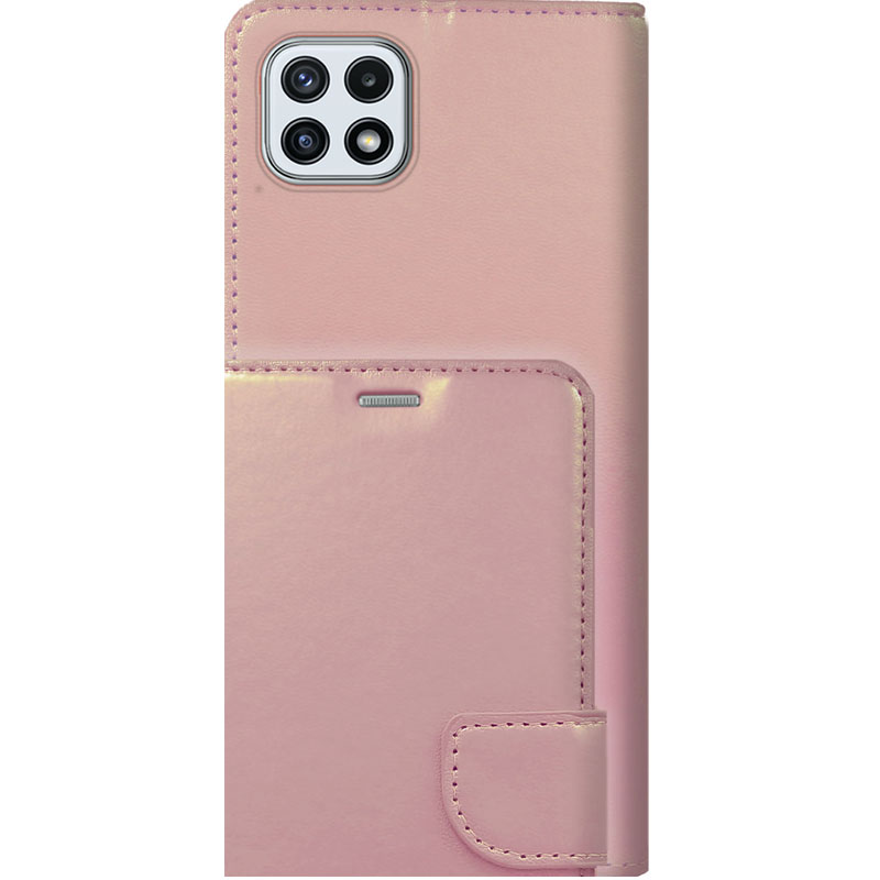 ΘΗΚΕΣ Samsung A22 5G Galaxy Book Wallet- Ροζ Χρυσό